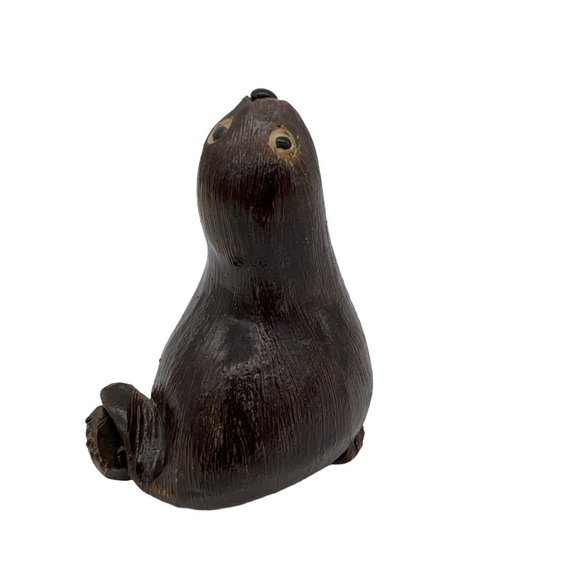 1979 JJ Madison Seal Figurine Hand Made Uruguay Artesania Rinconada 3.25" - Picture 3 of 5